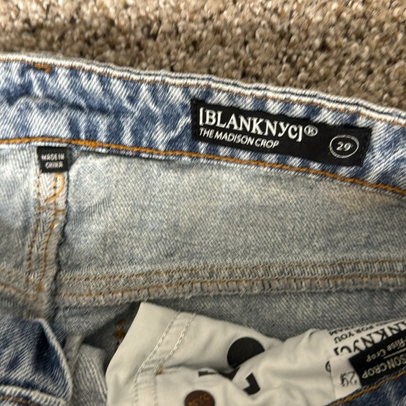 NWT BLANK NYC Jeans The Madison Crop High Rise Denim Size 29 - Picture 4 of 11